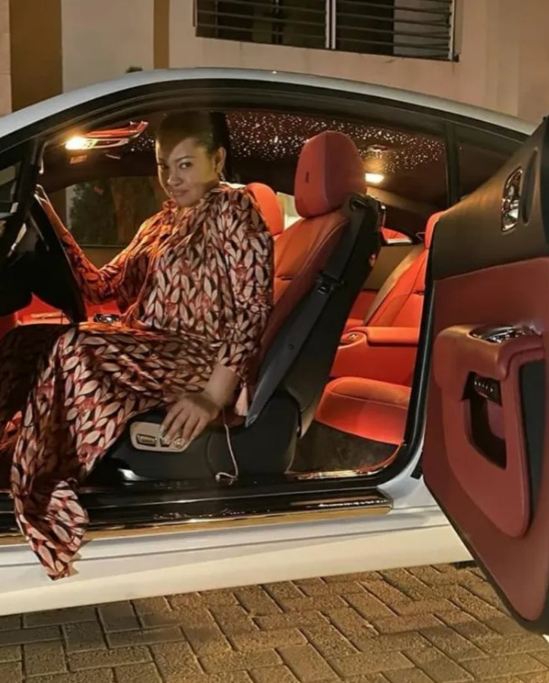 Nigerian politician, Natasha Akpoti receives a Rolls Royce from her bae for Valentine