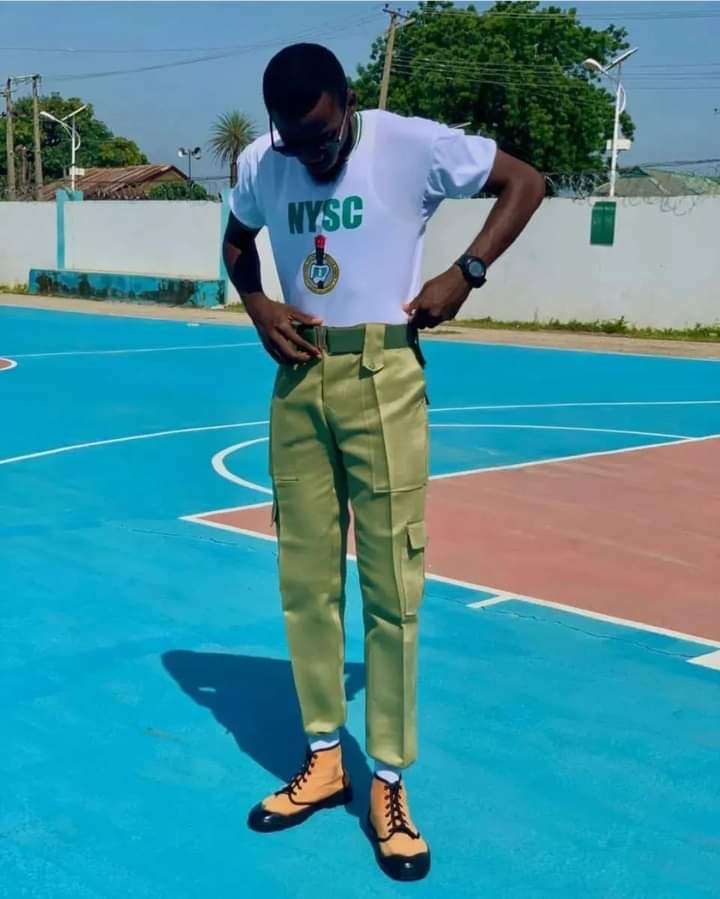 Nysc member shows off his amazing clean out-fit