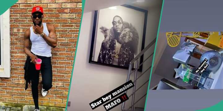 Phenom flaunts Wizkid's mansion online.
