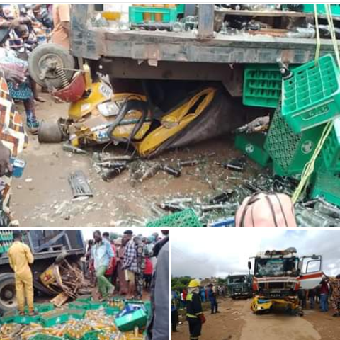 Truck crush six dead and five injured in Ibadan.