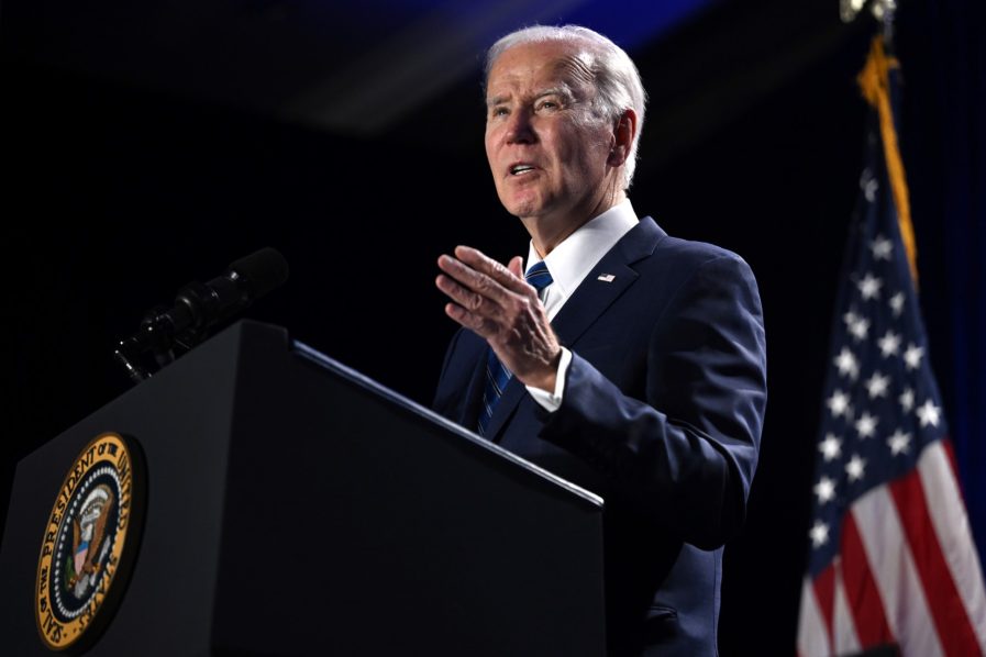 Biden, 80, declares his intention to seek re-election in 2024.