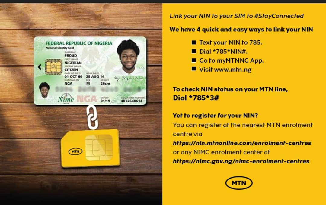 MTN releases access codes to link sim cards with NIN